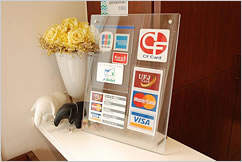 クレジットカードがご利用できます